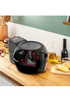 Tefal Мультипіч ActiFry & Grill Genius, 1500Вт, чаша-4л, сенсорне керув., підкл.