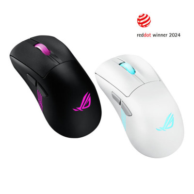 ASUS Миша ROG Keris II Origin, RGB, USB-A/WL/BT, білий