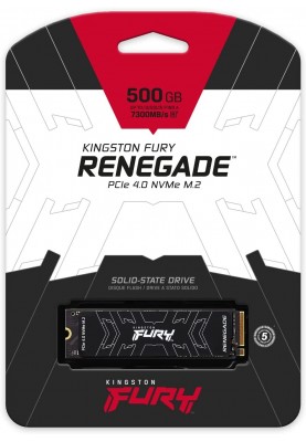 Kingston Твердотільний накопичувач SSD M.2 500GB Fury Renegade NVMe PCIe 4.0 4x 2280