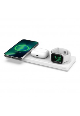 Belkin Зарядний пристрій бездротовий 3в1 MagSafe PRO iPhone/Watch/AirPods, білий