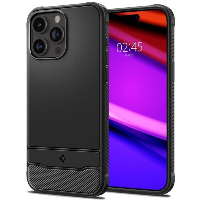 Spigen Чохол для Apple iPhone 15 Pro Max Rugged Armor MagFit, Matte Black