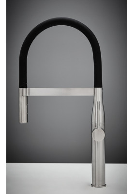 Grohe Змішувач для кухні Essence, довж.виливу - 240мм, поворотний/гнучкий, 1важіль, супер сталь