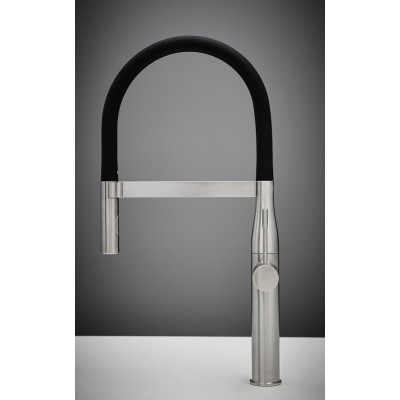 Grohe Змішувач для кухні Essence, довж.виливу - 240мм, поворотний/гнучкий, 1важіль, супер сталь