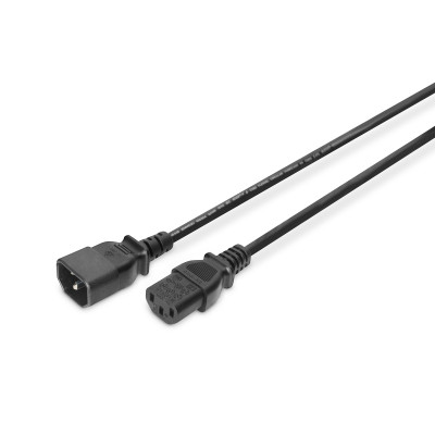 Digitus Сітковий кабель DIGITUS C14/M - C13/F, 5м, чорний