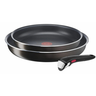 Tefal Набір посуду Tefal Ingenio XL Intense, змінна ручка, 3предмети, алюміній, бакеліт, коричневий