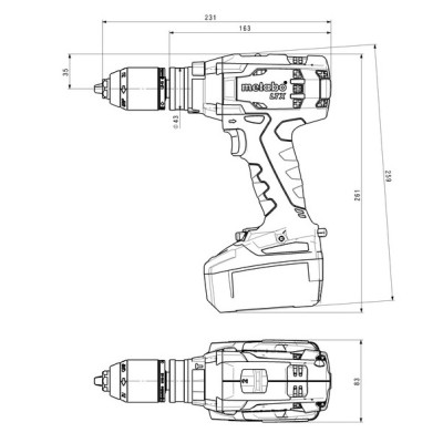 Metabo Дриль ударний акумуляторний SB 18 LTX IMPULS, 18В, без АКБ та ЗП