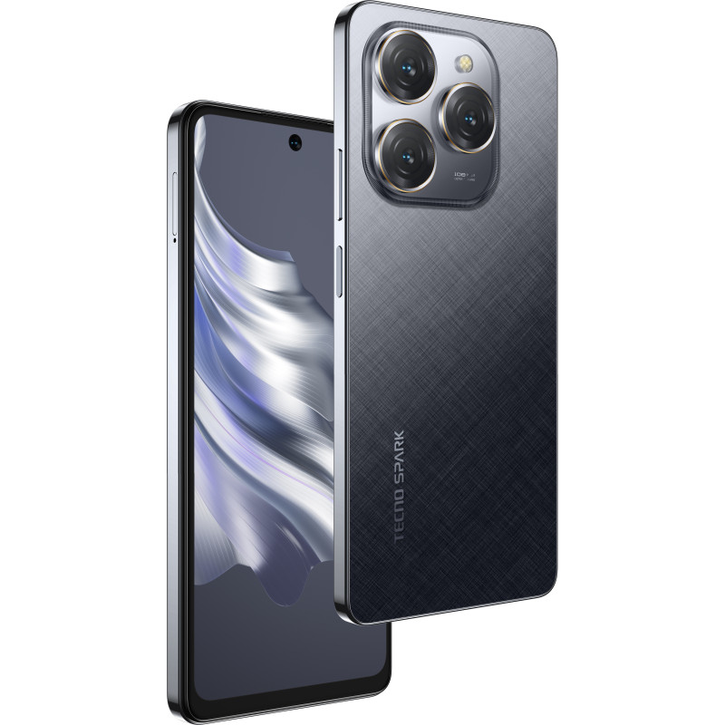 TECNO Смартфон Spark 20 PRO (KJ6) 6.78" 8/256ГБ, 2SIM, 5000мА•год, Moonlit Black
