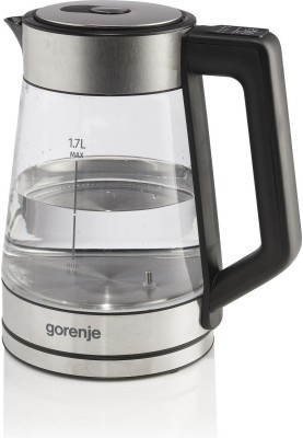 Gorenje Електрочайник 1.7л, 2,200 Вт, скло, нерж