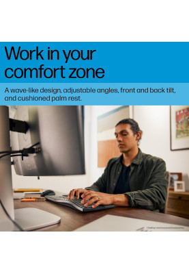 HP Клавіатура мембранна HP 680 Comfort Dual-Mode 111key, BT, EN/UK, чорний
