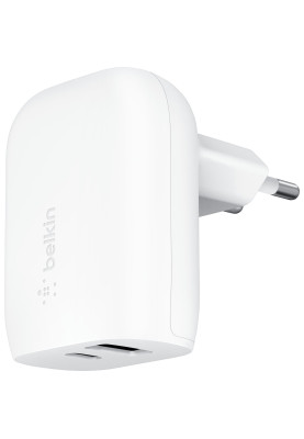 Belkin Зарядний пристрій мережевий 37Вт USB-C PD PPS 25Вт, USB-A 12Вт, білий