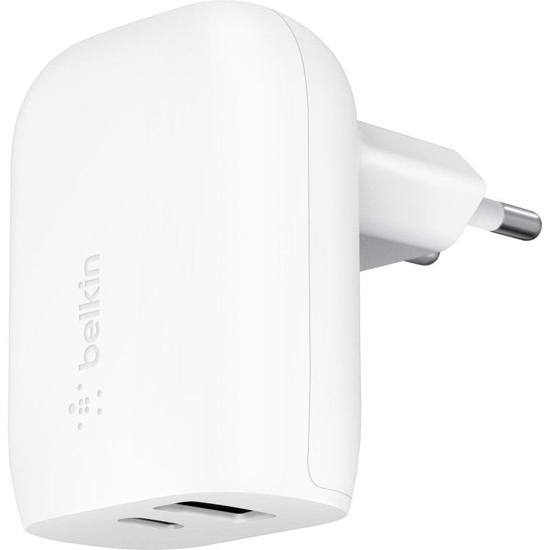Belkin Зарядний пристрій мережевий 37Вт USB-C PD PPS 25Вт, USB-A 12Вт, білий