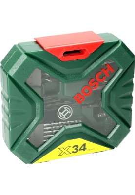 Bosch Шурупокрут-дриль акумуляторний EasyImpact 18V-40 18В 2х2А·год 20·38Нм 0-430·0-1630об·хв кейс ЗП набір з 34 предметів (АС Xline) 1.4кг