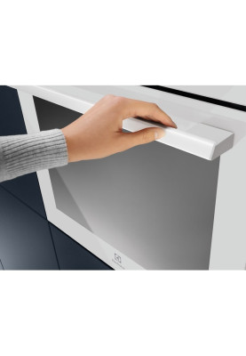 Electrolux Духова шафа Electrolux електрична, 72л, A+, пара, дисплей, конвекція, телескопічні напрямні, білий