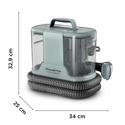 Rowenta Пилосос Rowenta миючий Clean It Compact, 400Вт, конт пилок -0,85л, вода -1,4л, 11500 Па, 4 насадки, зелений Rowenta Пилосос Rowenta миючий Clean It Compact, 400Вт, конт пилок -0,85л, вода -1,4л, 11500 Па, 4 насадки, зелений