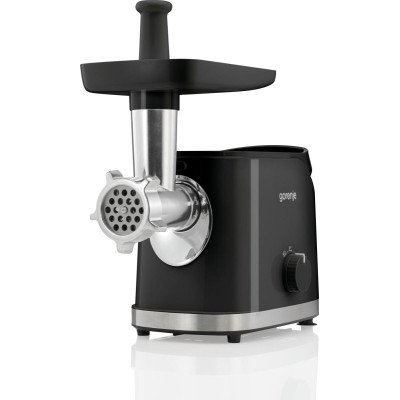 Gorenje М'ясорубка Gorenje, 1800Вт, 2.1кг/хв, 2 решітки, насадка для ковбас, пластик/метал, чорний Gorenje М'ясорубка Gorenje, 1800Вт, 2.1кг/хв, 2 решітки, насадка для ковбас, пластик/метал, чорний