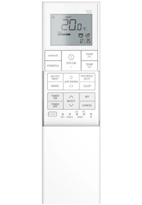 Panasonic Кондиціонер Nordic CS-HZ25XKE/CU-HZ25XKE, 25 м2, інвертор, A+++/A+++, до -25°С, Wi-Fi, R32, білий