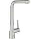 Grohe Змішувач для кухні Scala, довж.виливу - 205мм, поворотний/витяжний, 1важіль, супер сталь