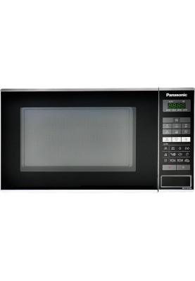 Panasonic Мікрохвильова піч, 20л, 800Вт, дисплей, відкр.кнопкою, нерж
