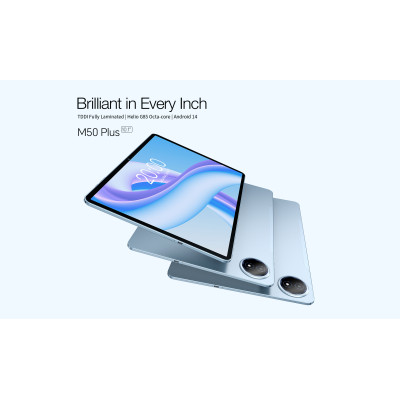 TECLAST Планшет M50 Plus 10.1" 6ГБ, 128ГБ, LTE, 7000мА • рік, Android, синій