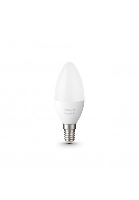 Philips Hue Лампа розумна E14, 5.5W(40Вт), 2700K, White, ZigBee, Bluetooth, димування, 2шт