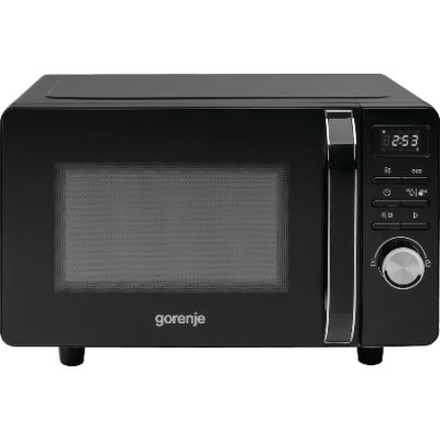 Gorenje Мікрохвільова піч, 20л, електр. кер., 700Вт, гриль, дисплей, чорний