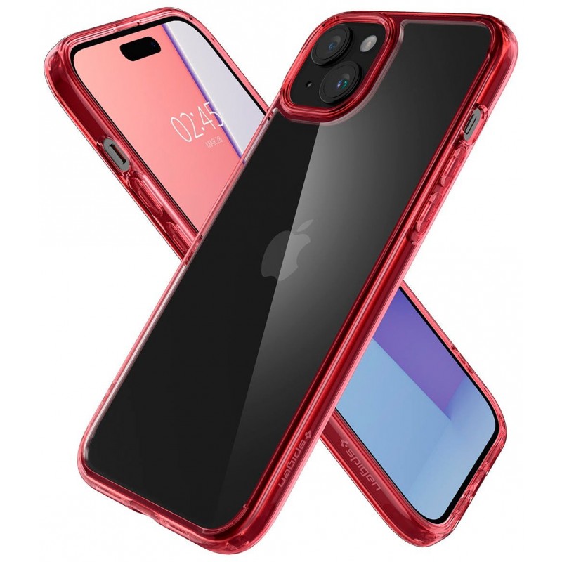 Spigen Чохол для Apple iPhone 15 Plus Ultra Hybrid, Red Crystal