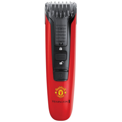 Remington Тример Beard Boss Manchester United, для бороди і вусів, акум., роторний мотор, насадок-1, сталь, червоний