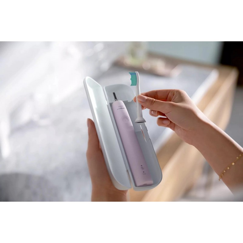 Philips Щітка зубна електр. Sonicare Gemini 3100, 31т. колив/хв, насадок-1, футляр, рожевий