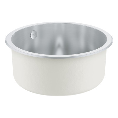 Grohe Мийка кухонная K200, нерж.сталь, кругла, без крил, 440x440x178мм, чаша - 1, врізна, нержавіюча сталь