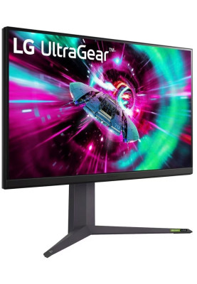 LG Монітор LG 31.5" 32GR93U-B 2xHDMI, DP, USB, Audio, IPS, 3840x2160, 144Hz, 1ms, DCI-P3 95%, G-SYNC, FreeSync, Pivot, HDR400