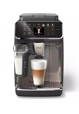 Philips Кавомашина Series 4400 LatteGo, 1.8л, зерно+мелена, автомат.капуч, дисплей, авторецептів -12, чорний