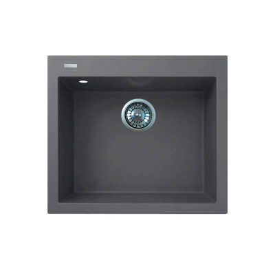 Adamant Мийка кухонная Adamant Univer, штучний камінь, квадрат, без крил, 560х500х200мм, чаша - 1, врізна, сірий