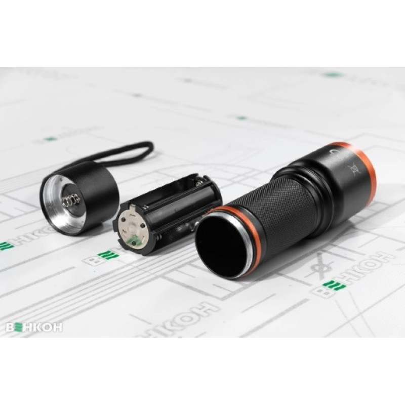 Neo Tools Ліхтар ручний, 200 люмен, 3 Вт, LED COB, алюмінієвий, 3xAA, IP20