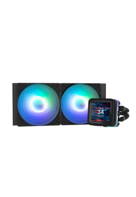 Zalman Система рідинного оxолодження Alpha 2DS A24 ARGB, LGA1851, 1700, 1200, 115x, AM5, AM4, TDP 320W, чорний