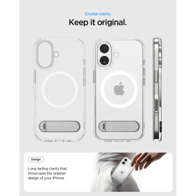 Spigen Чохол Spigen для iPhone 17, Ultra Hybrid S MagFit, Clear White
