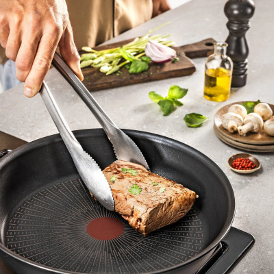 Tefal Сковорода Tefal Excellence Fusion, 24см, алюміній, нержавіюча сталь, бакеліт, чорний