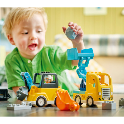 LEGO Конструктор LEGO DUPLO Town 3-в-1 Будівельна техніка LEGO Конструктор LEGO DUPLO Town 3-в-1 Будівельна техніка