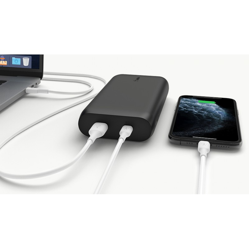 Belkin Портативний зарядний пристрій 20000mAh, 30W, PD, USB-A, USB-C, black