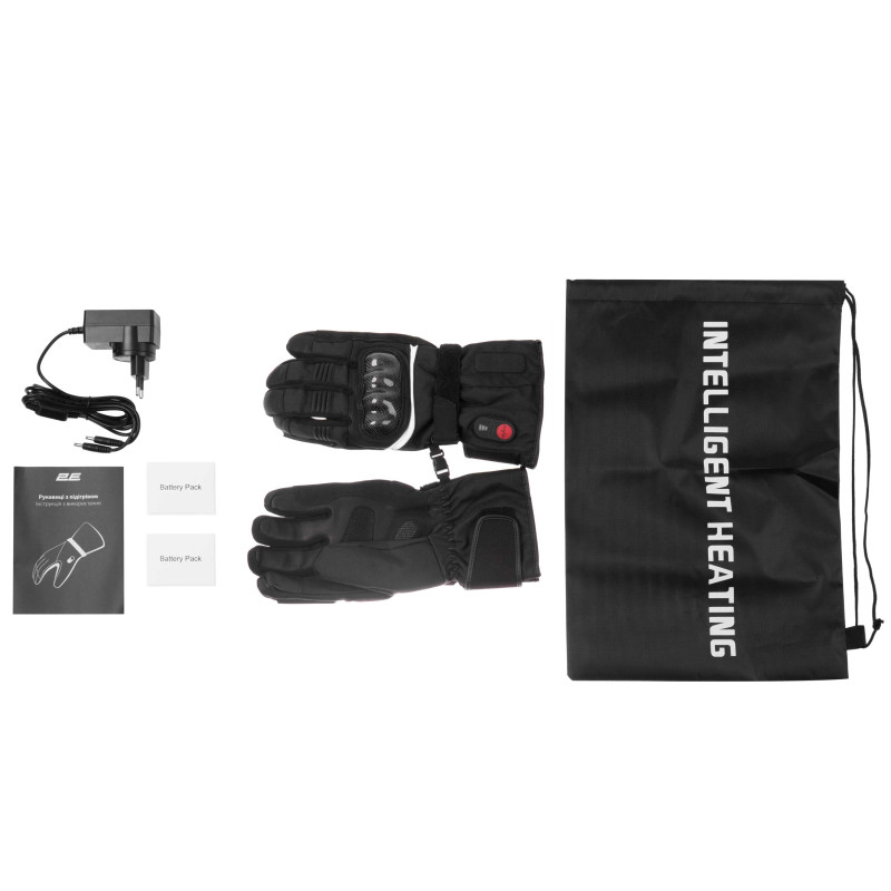 2E Tactical Рукавиці з підігрівом 2E Rider Black, розмір XL