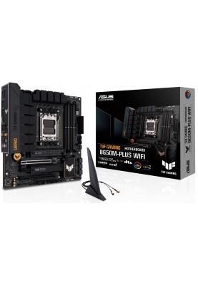 ASUS Материнcька плата TUF GAMING B650M-PLUS WIFI sAM5 B650 4xDDR5 M.2 HDMI DP WiFi BT mATX