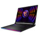 MSI Ноутбук Raider 17" QHD+, Intel i9-13980HX, 32GB, F1TB, NVD4090-16, W11, черный