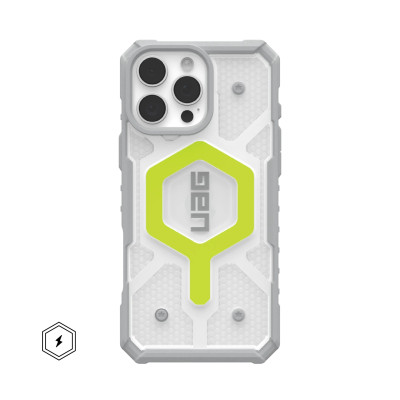 UAG Чохол для iPhone 16 Pro Max, Pathfinder Clear Magsafe, Active Neon