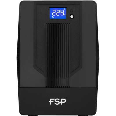 FSP Джерело безперебійного живлення iFP2000, 2000VA/1200W, LCD, RJ45, USB, 2xSchuko + 2xIEC