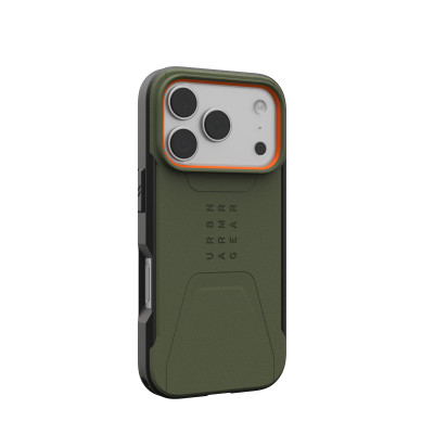UAG Чохол UAG для iPhone 17 Pro, Civilian MagSafe, Olive/Orange