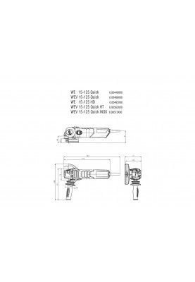 Metabo WEV 15-125 Quick кутова