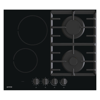 Gorenje Варильна поверхня комбінована (2 газ + 2 склокерам.), 60см, чорний