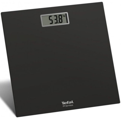 Tefal Ваги підлогові Premiss, 150кг, CR2032x1 в комплекті, скло, чорний