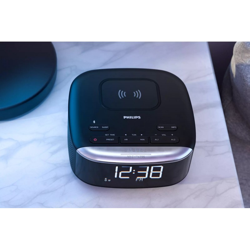 Philips Радіогодинник TAR7706 FM/DAB+, stereo 4W, LCD, Qi, Wireless