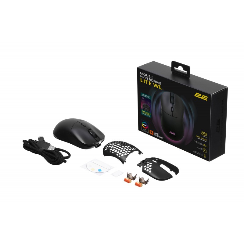 2E Gaming Миша HyperDrive Lite WL, RGB Black