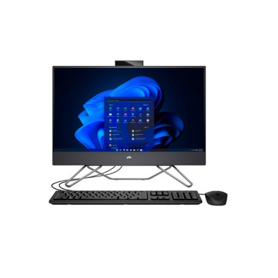 HP Комп'ютер персональний моноблок 240-G9 23.8" FHD IPS AG, Intel i5-1235U, 8GB, F512GB, UMA, WiFi, кл+м, 3р, Win11P, чорний